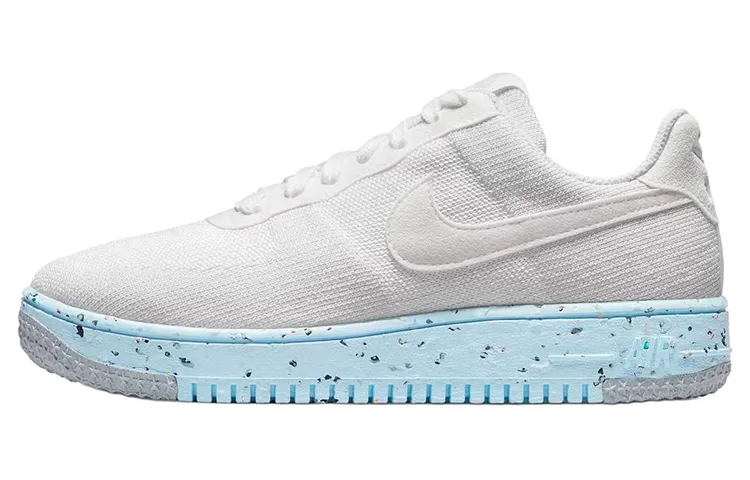 Nike Air Force 1 Low Crater Flyknit White Ice Blue Women's