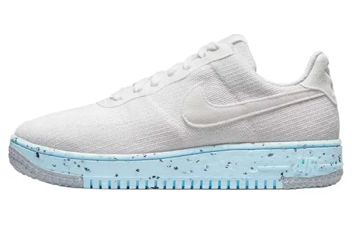Nike Air Force 1 Low Crater Flyknit White Ice Blue Women's