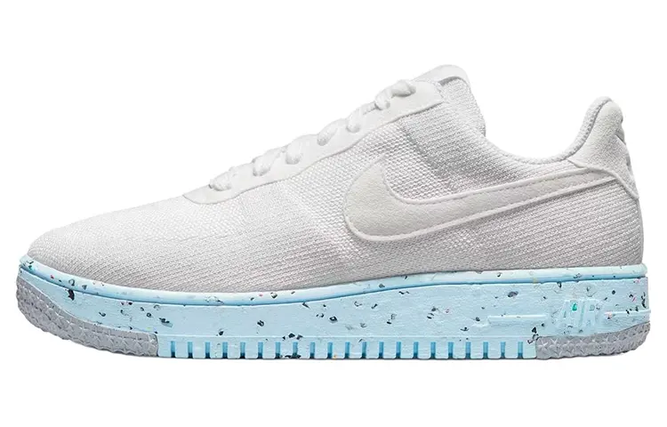 Nike Air Force 1 Low Crater Flyknit White Ice Blue Women's
