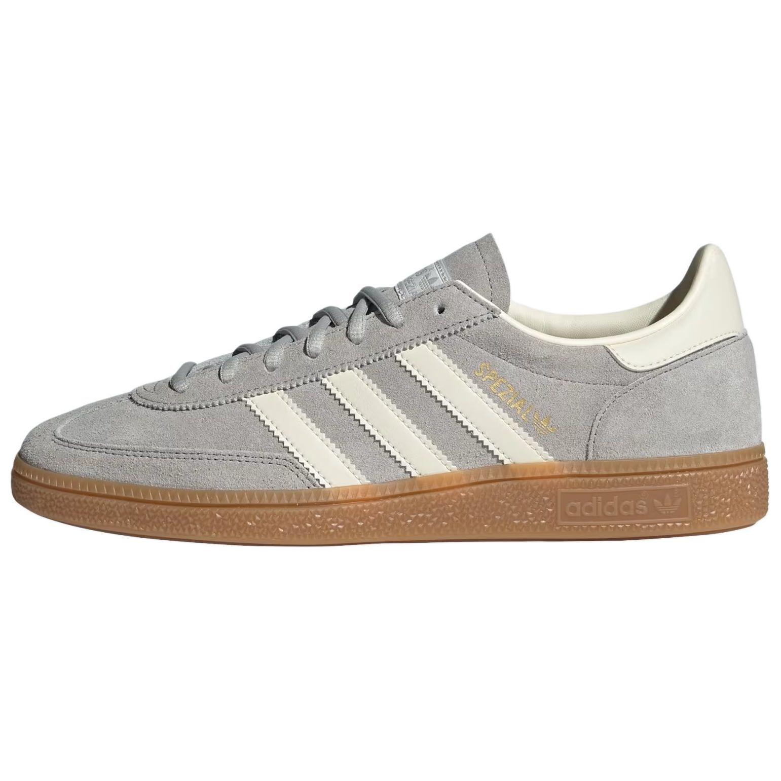 Мужские кеды adidas originals HANDBALL SPEZIAL (бежево-серые)