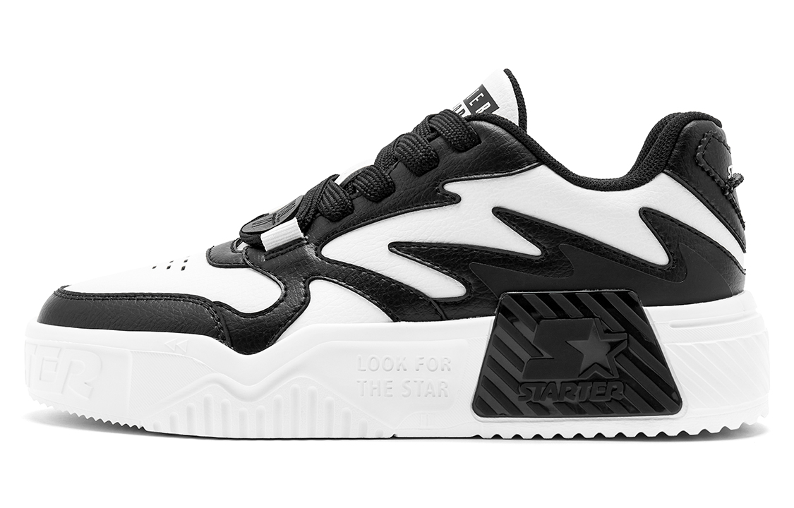 STARTER Vol Light Sound Wave Shoes Low top Skateboard Shoes Men's Black White