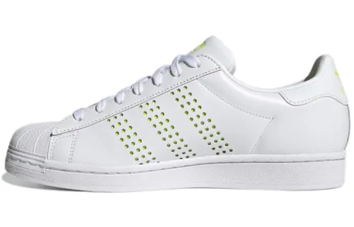 Adidas Originals Superstar Collection Skateboard Shoes Unisex Low Top White/Yellow