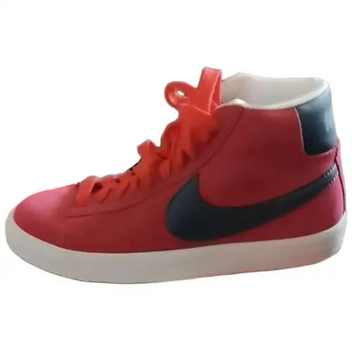 Nike Blazer Mid Slip Resistant Abrasion Resistant Mid top Skateboard Shoes Women's Red