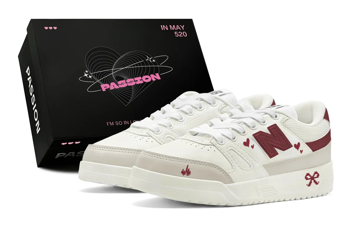 New Balance NB Ct20 Quick Dry Impact Resistance Quick Dry Impact Resistance Low top Skateboard Shoes Unisex White Red