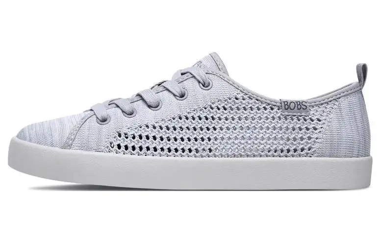 Skechers Bob's B Loved Lightweight And Breathable Low top Skateboard Shoes Women's Light Gray