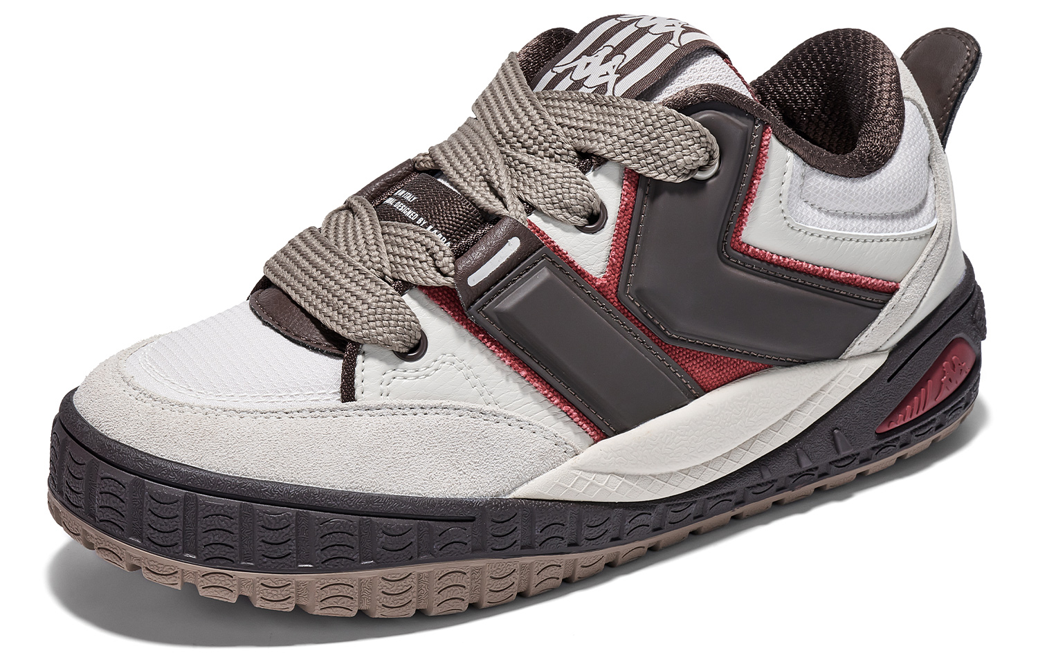 Kappa Slip Resistant Abrasion Resistant Slip Resistant Abrasion Resistant Low top Skateboard Shoes Unisex Tan