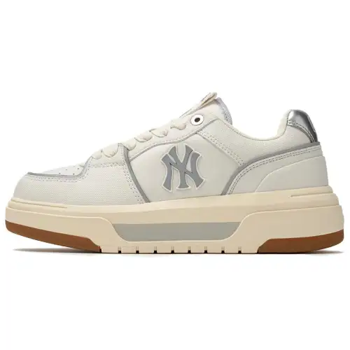 MLB Chunky Liner Leather Coverage Abrasion Resistant Lightweight Breathable Height Increasing Low top Skateboard Shoes