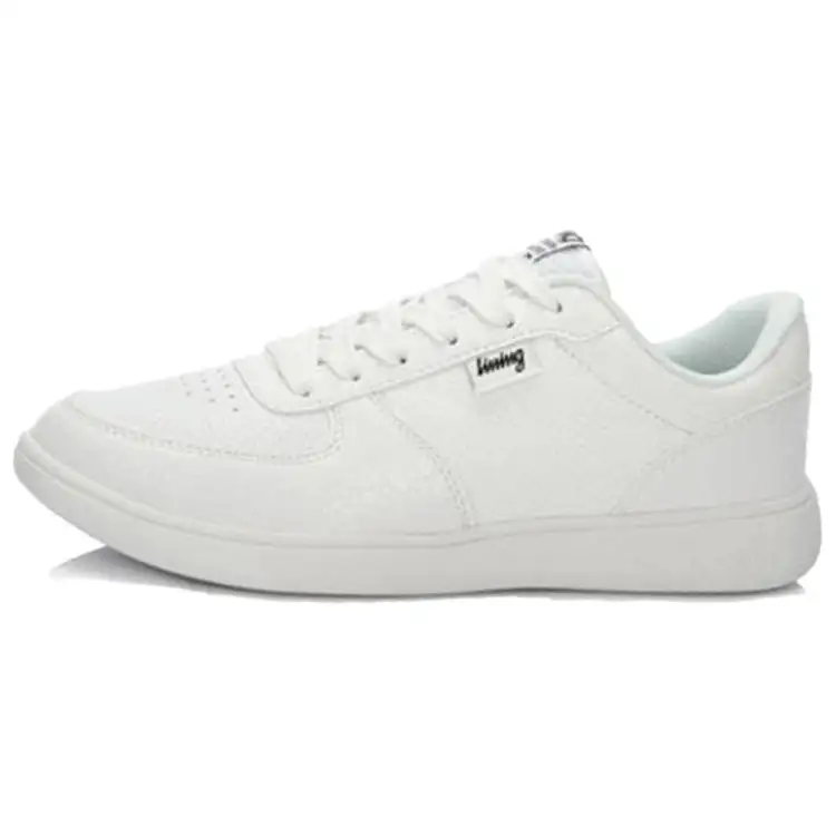 Li Ning Skateboard Shoes Women's Low Top White