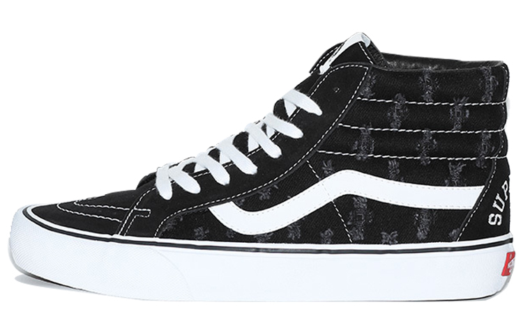 Sk8 Supreme x Sk8 Vans-Hi 'Black Hole Punch Denim'