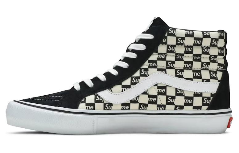 Sk8 Supreme x Sk8 Vans-Hi Pro 'Checkered Black'