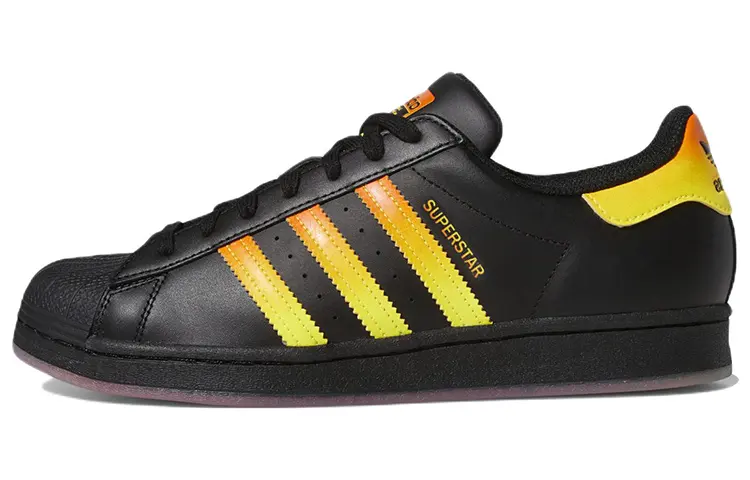 adidas originals Superstar Black Beam Yellow Gradient
