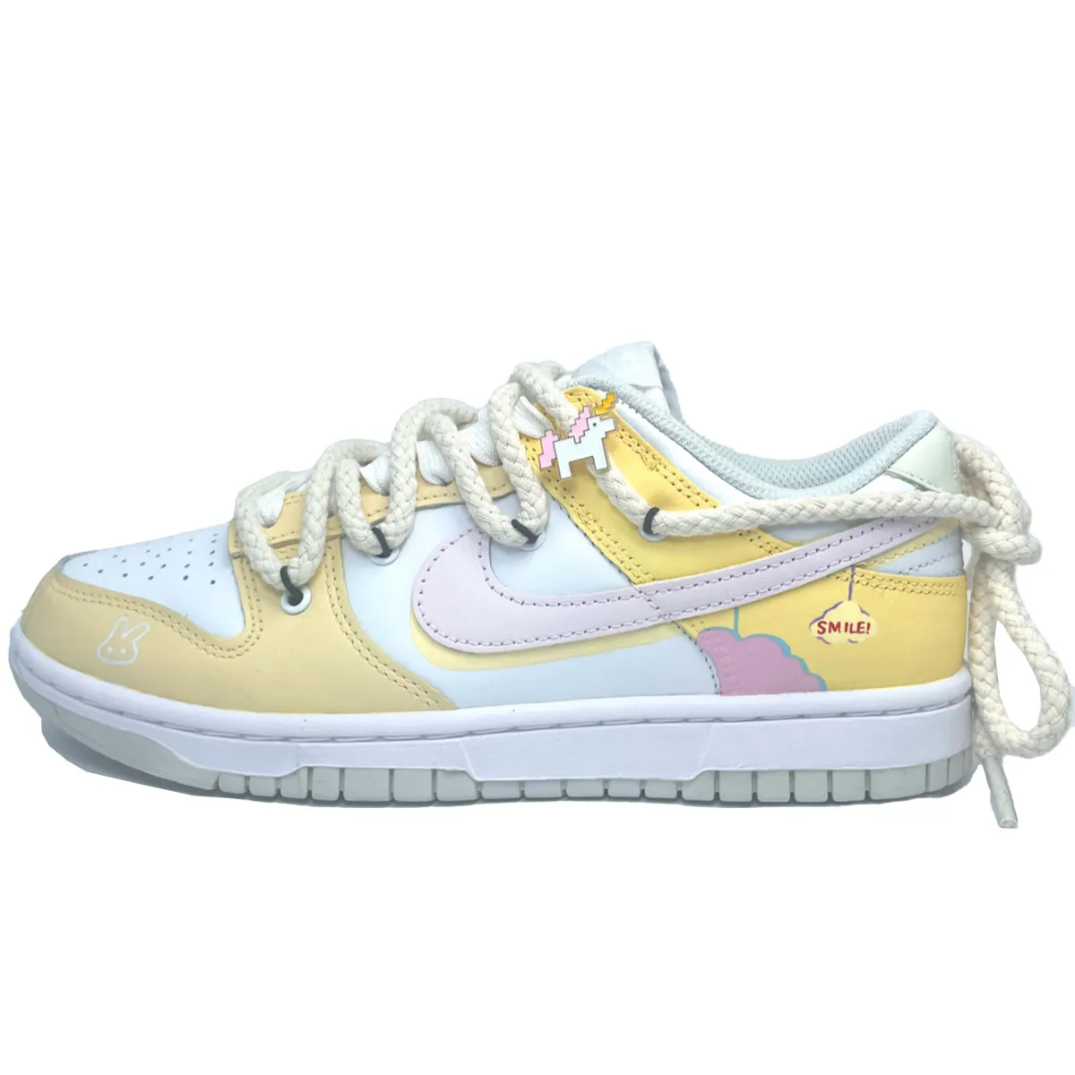 Nike Skateboard Shoes Unisex Low Top Yellow