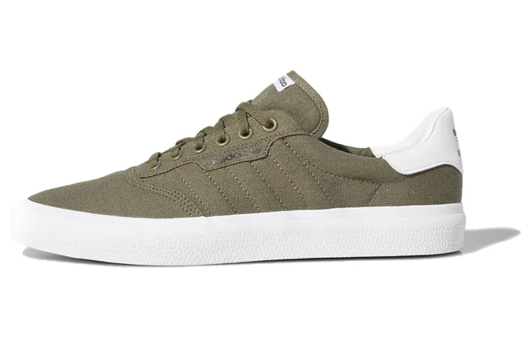 Adidas Originals 3MC Vulc Slip Resistant Lightweight Non slip Lightweight Low top Skateboard Shoes Unisex Brown Green