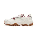 Li Ning Tianji 3 Slip Resistant, Abrasion Resistant, Lightweight Low top Skateboard Shoes Men's White Red