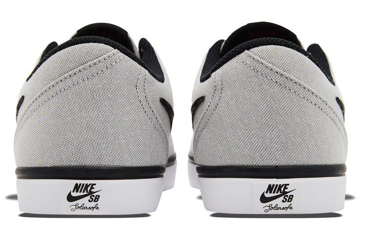 Мужские кеды Nike SB Check Solar Canvas (серые) — Серый — фото 5