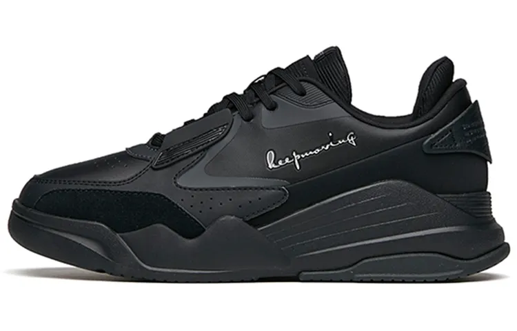 Anta Life Collection Slip Resistant And Breathable Low top Skateboard Shoes Women's Black Gray