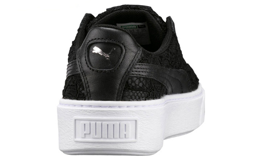Кеды PUMA BASKET PLATFORM (черно-белые) — Чёрный / белый — фото 4