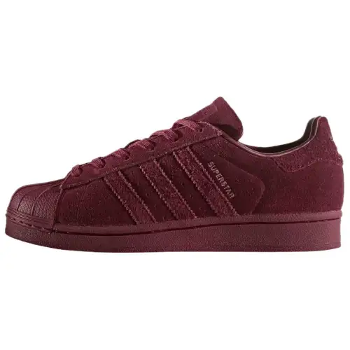 Adidas Originals Superstar J Abrasion Resistant Low top Skateboard Shoes Unisex Red