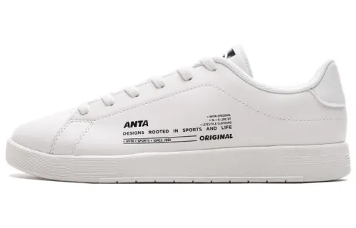 ANTA Skateboard Shoes Women's Low Top White