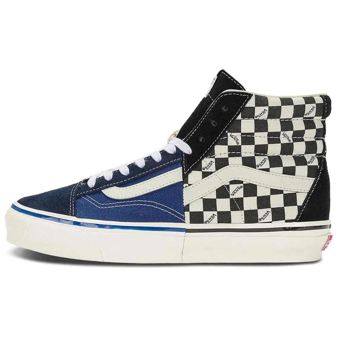 Vans Vlt Clash The Wall High top Skateboard Shoes Unisex Blue Black