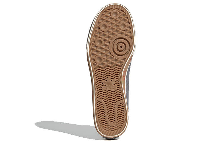 Кеды adidas Nizza Hi Human Made (серо-коричневые) — фото 6