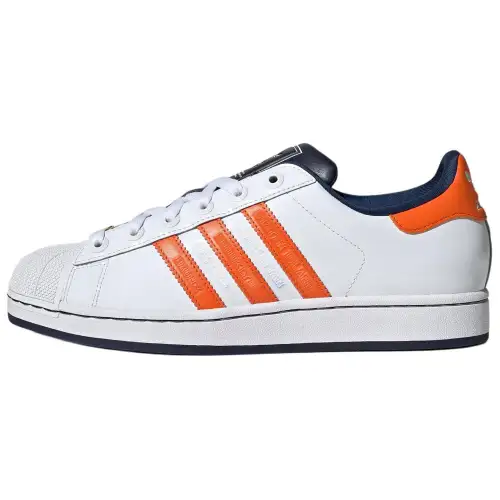 Adidas Originals SUPERSTAR Low top Skateboard Shoes Unisex White Orange