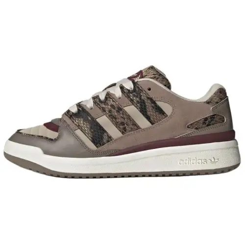 Adidas Originals FORUM PUFFED Abrasion Resistant Low top Skateboard Shoes Unisex Brown