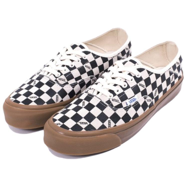 Кеды Vans Style 43 LX (черно-бело-коричневые) — фото 2