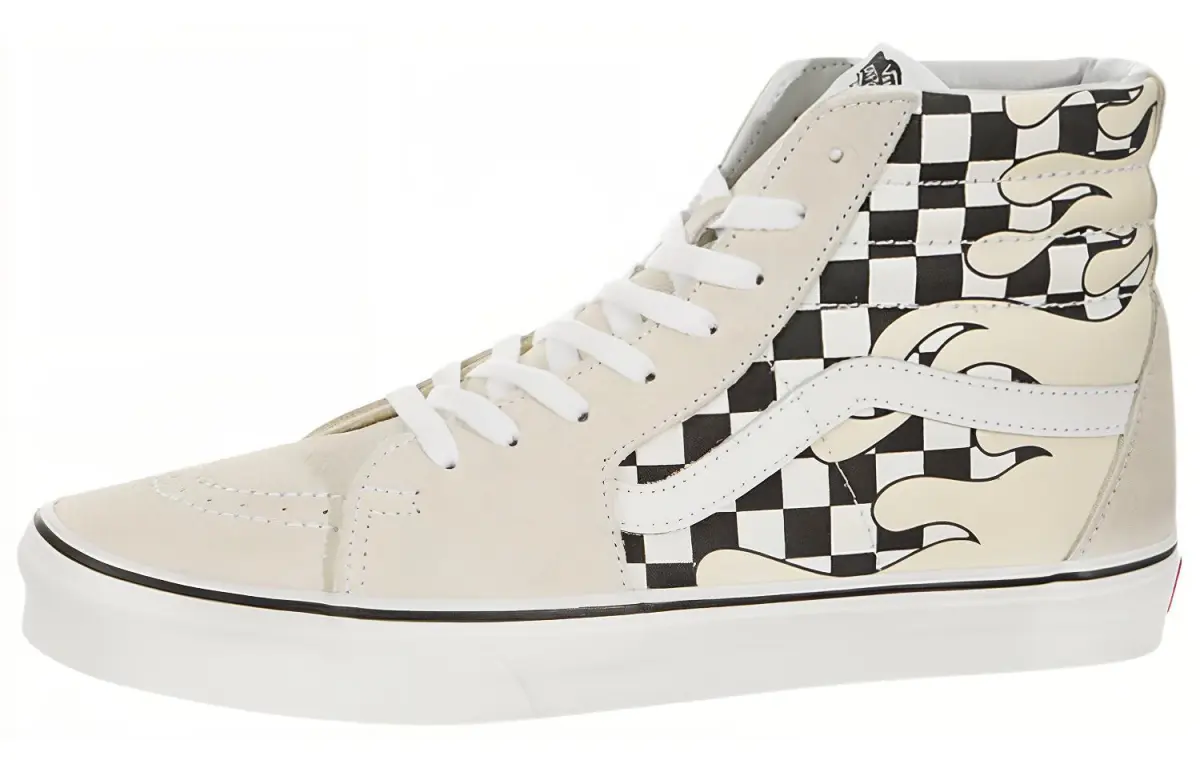 Vans SK8 Hi Checkerboard Flame