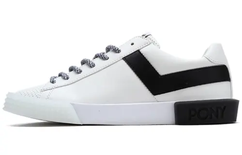 Pony Slip Resistant, Abrasion Resistant, Lightweight Low top Skateboard Shoes Men's Black White