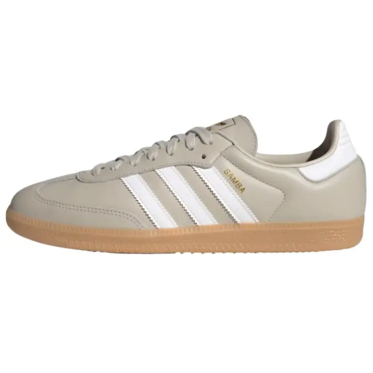 Adidas Originals SAMBA OG Classic And Versatile Skateboard Shoes Unisex Beige