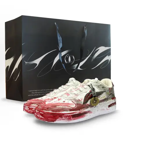 Li Ning Floating Boat Slip Resistant Abrasion Resistant Slip Resistant Abrasion Resistant Low top Skateboard Shoes