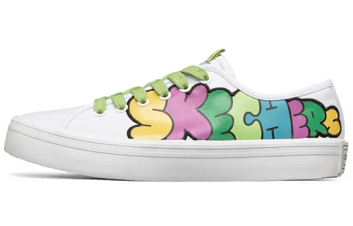 Jeremyville x Skechers V'lites Canvas Abrasion Resistant Abrasion Resistant Low top Skateboard Shoes Women's