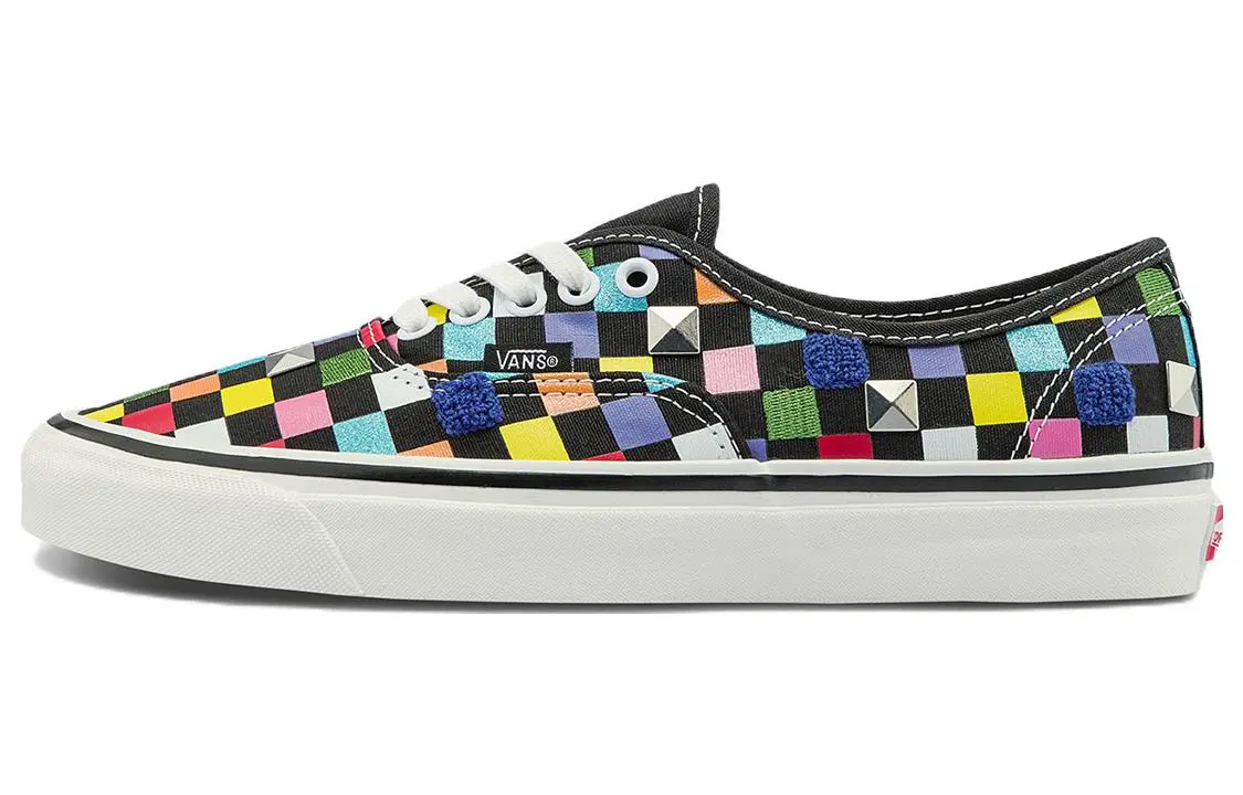 Vans Authentic 44 DX 44 DX Canvas Abrasion Resistant Lightweight Low top Skateboard Shoes Unisex Black