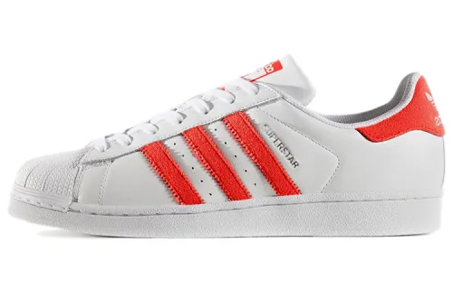 Adidas Originals SUPERSTAR Style Casual Low top Skateboard Shoes Unisex Coral Orange