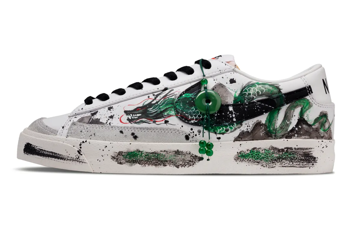 Nike Blazer Snake Board In Snowfall Low top Skateboard Shoes Unisex