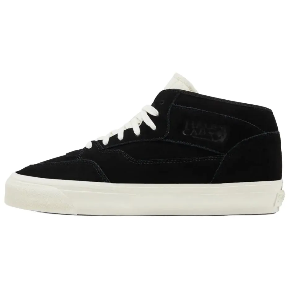 Vans x JJJJound Half Cab Abrasion Resistant Mid top Skateboard Shoes Men's Black