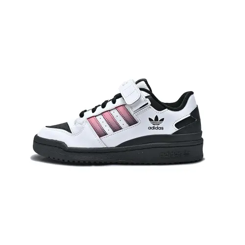 Adidas Originals FORUM Abrasion Resistant Low top Skateboard Shoes Unisex Black