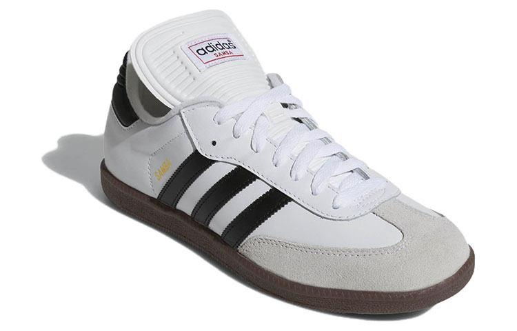 Мужские кеды adidas originals Samba Classic (бело-черные) — Белый / чёрный — фото 3