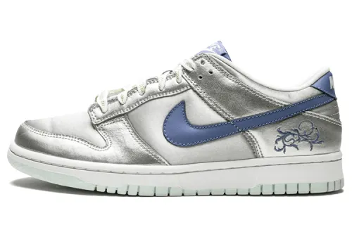 Nike Dunk Low 'Metallic Silver Floral' GS