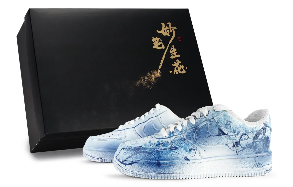 Nike Air Force 1 Skateboard Shoes Unisex Low Top Blue