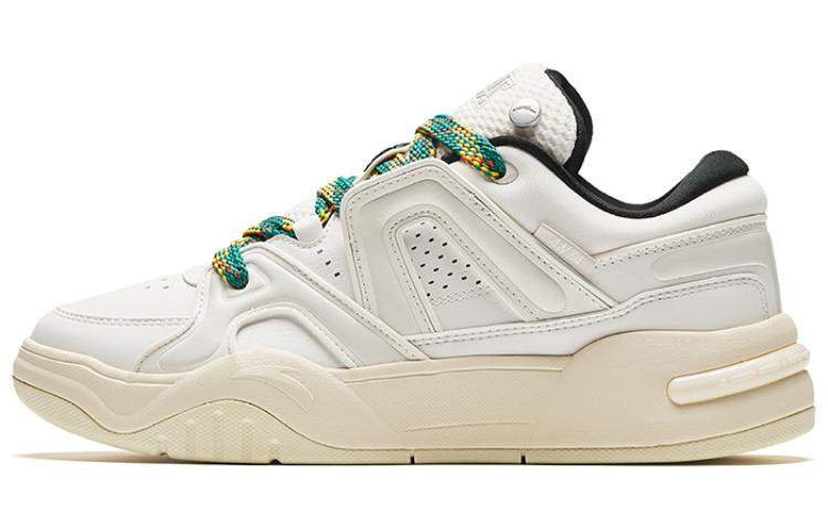 Anta AOJIE Sports Abrasion Resistant Low top Skateboard Shoes Women's Ecru Green