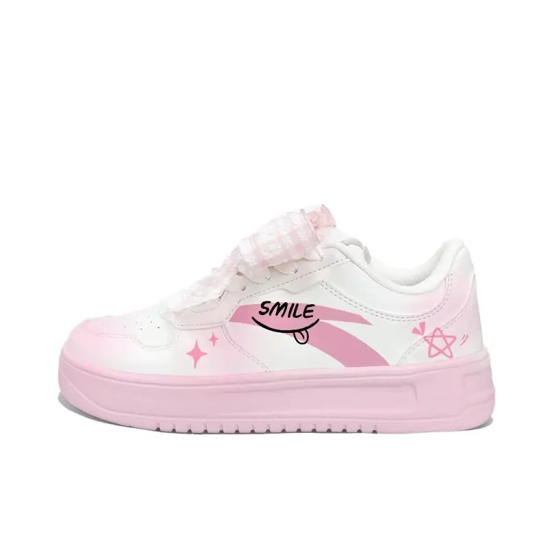 ANTA Skateboard Shoes Unisex Low Top Powder