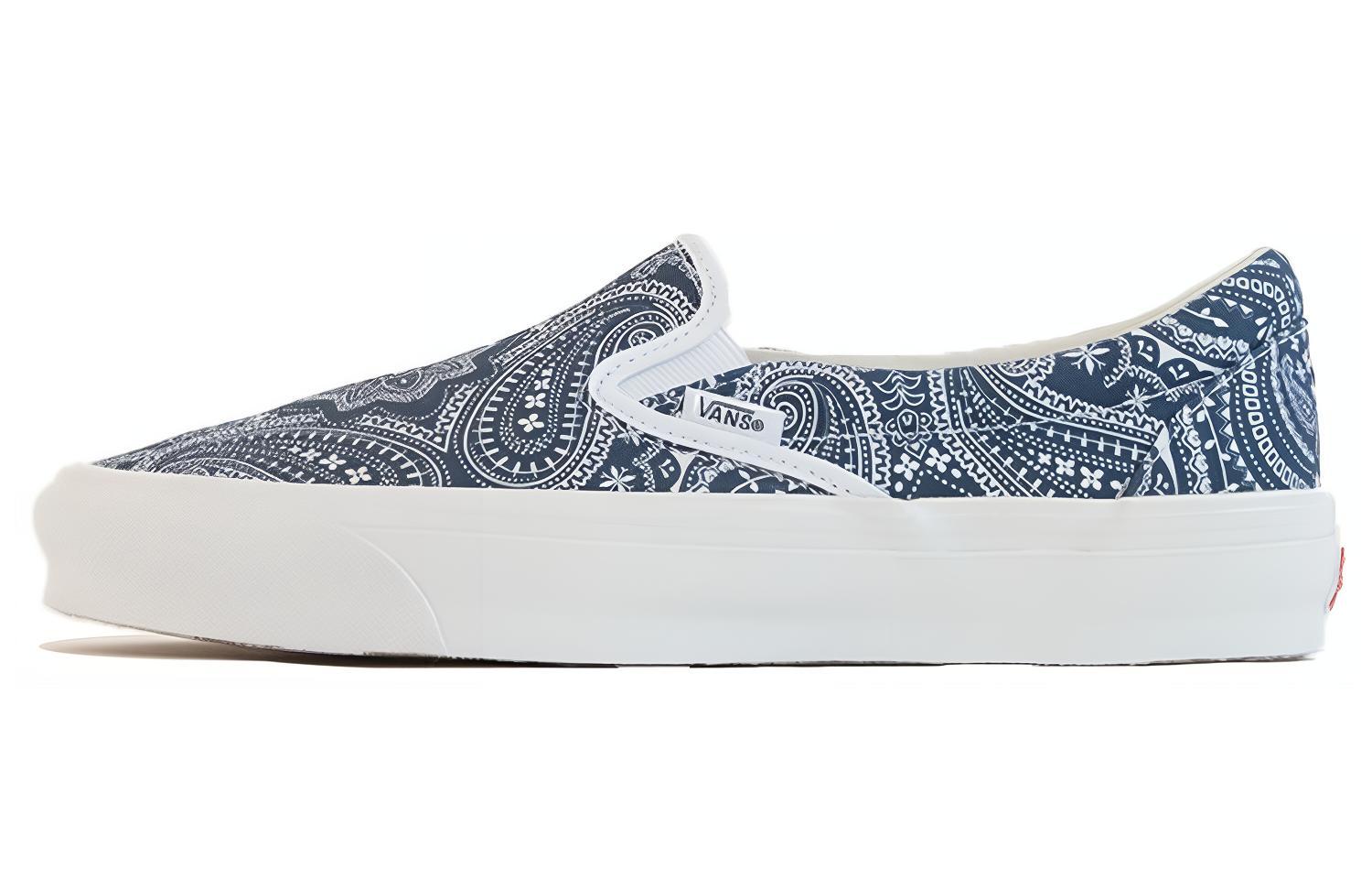 Кеды KITH x Vans slip-on (сине-белые)
