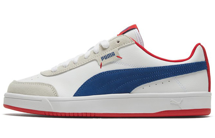 PUMA Puma Court Legend LO Classic классический винтаж Универсальный воздухопроницаемый Низкая банда панель обувь мужские и женские фасон унисекс белый синий красный