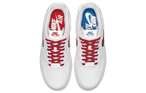 Кеды Nike Air Force 1 De Lo Mio (белые) — Белый / синий / красный — фото 4