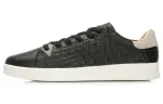 Li Ning LNG Cow Leather Lightweight, Slip Resistant, And Abrasion Resistant Low top Skateboard Shoes Men's Black Gray