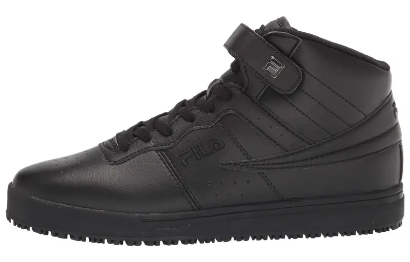 FILA Comfortable Round Toe Thermal Waterproof Thermal Waterproof Mid top Skateboard Shoes Men's Black
