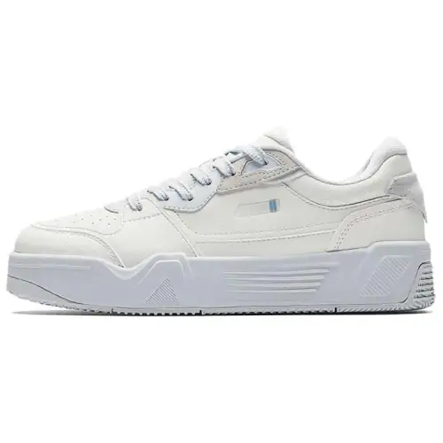 Anta C37 Series Slip Resistant Abrasion Resistant Low top Skateboard Shoes Women's White Gray