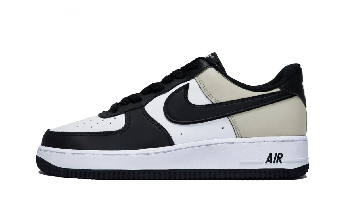 Nike Air Force 1 Puppy Fragment Low top Skateboard Shoes Men's White Beige Black